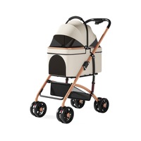 Poussette pour animaux de compagnie détachable pour petits chats, idéale pour le jogging et la randonnée