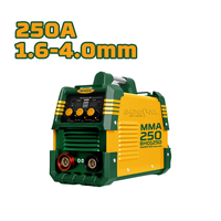 Mesin Las Inverter IGBT Portabel MMA250 250A, Mesin Las Busur Stick, Elektroda 1.6-4.0mm, 220V, Mini, untuk Baja