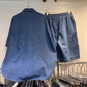 JM-New Arrival Jeans Anzug Damen Kurzhose im europäischen Stil Petite <span class=keywords><strong>Size</strong></span> Anti-Aging Hochleistungs-Modisches Outfit in Übergröße - Product Image 3