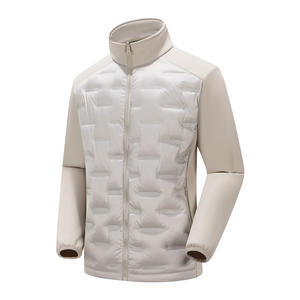 Manteau d'hiver léger et pliable en toile épaisse à col montant pour femmes et hommes - Product Image 4