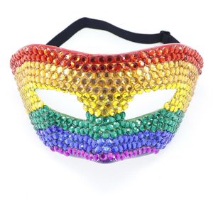 Deluxe PVC pour Ghost Face Bling Eye Crystal Costume Mask Diamond Incrusted Hot New Sparkly Rhinestone for Carnival Masquerade Ball - Product Image 2