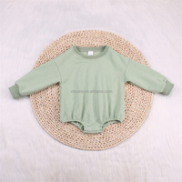Baju bayi baru lahir bahan katun organik, baju monyet bayi organik untuk anak-anak