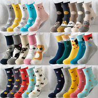 5 paires de chaussettes amusantes à motif de lettres pour femmes, chaussettes thermiques en coton pour dames, hiver, noël, taille unique