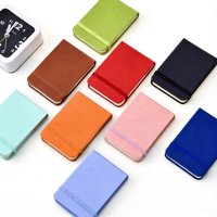 Carnet de poche en cuir PU A7 avec logo personnalisé, avec bande élastique, mini journal de voyage, petit carnet de notes pour cadeau promotionnel