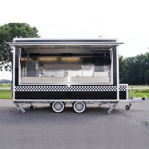 Camion de restauration mobile, bar à boissons entièrement équipé, barbecue électrique, chariot à glaces, chariot à snacks, chariot à hot-dogs et frites, utilisation en extérieur - Product Image 5
