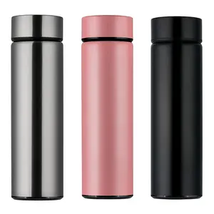 Temperature Double Wall Thermo Designer With LED Temperature Display Vaccum Flask Stainless Steel Smart Water Bottle