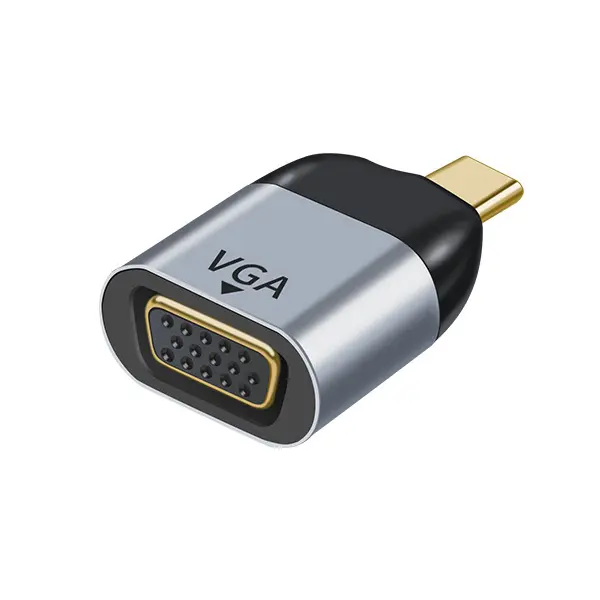 Nylon geflochtene vergoldete USB-C Typ C zu HDM Buchse Adapter Konverter 4K 30Hz Grau VGA zu RCA und S-Video Konverter