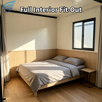 Cabane préfabriquée extensible prête à l'emploi avec aménagement intérieur, maison préfabriquée de 2 à 5 chambres, structure en acier moderne pour l'extérieur