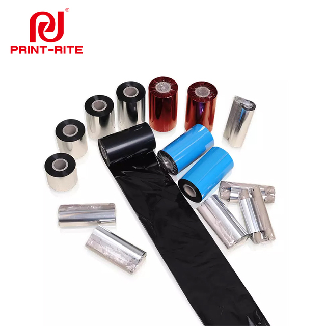 Print-Rite Thermal Transfer Barcode 110mmX74m 110mmX300m 110mmX450m TTR Transfer Wax Ribbon Black 1 Core Printer Outside