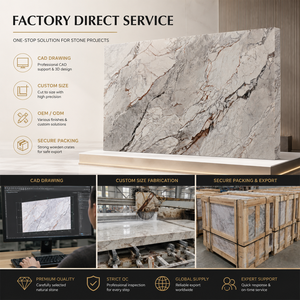 Dalle <span class=keywords><strong>de</strong></span> pierre frittée polie <span class=keywords><strong>de</strong></span> qualité supérieure pour la décoration des murs, comptoirs et sols <span class=keywords><strong>de</strong></span> villas et hôtels, aspect marbre - Product Image 6