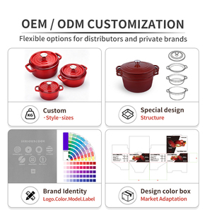 Ensemble de <span class=keywords><strong>fondue</strong></span> en émail rouge avec 6 longues fourchettes et brûleur pour le fromage et le chocolat - Product Image 3
