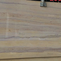 Carreaux de marbre beige clair en bois de Ginkgo, découpés sur mesure pour les atriums de centres commerciaux haut de gamme et les espaces de vente au détail design