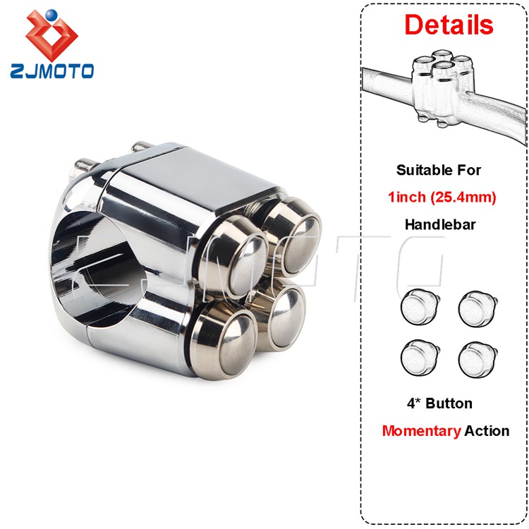 A 25mm Chrome (4 * Momentary)-CH-25