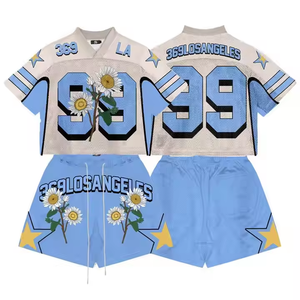 Pure Custom Voetbal Jersey Crop Tops Streetwear Trendy Voetbalshirt Design Logo Mesh Crop American Team Fans Voetbal Jersey - Product Image 3