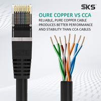 Cable LAN CAT6 FTP Blindado de 5m 10m 15m, Cable de Conexión RJ45 Gigabit para CCTV, Servidor, Cableado de Red de Oficina