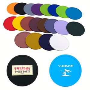 Custom Logo Printed Silicone Coaster Personalized Wholesale Promotional Drink <b>Pad</b> - Product Image 1
