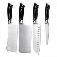 Couteaux forgés à la main par l'usine OEM, ensemble de couteaux de cuisine chinois, hachoir à os, couteau Santoku antiadhésif pour l'inauguration de la maison