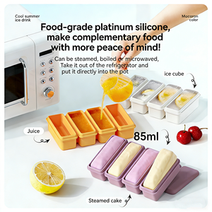 Moule à glaçons longs en silicone avec couvercle - Parfait pour les gobelets Stanley, les tasses et toutes les tailles de gobelets, empilable et anti-poussière - Product Image 5