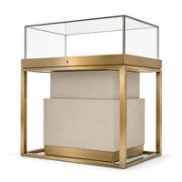 Vitrine de présentation de bijoux en aluminium sur mesure avec éclairage LED pour les magasins de détail et les projets de vente en gros