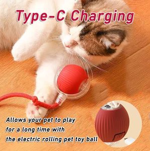 Jouet intelligent pour animaux de compagnie 360 °    Jouet interactif automatique pour chien et chat, rechargeable par USB, en ABS moderne, jouet roulant - Product Image 6