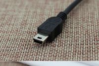 Cable USB-A Mini B USB 2.0, Velocidad de Transferencia de 480 Mbps, Núcleo de Cobre, Conectores Niquelados, Negro, OEM, para Teléfonos Móviles y Bancos de Energía