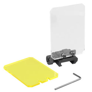 Protector de Lente Óptica Táctico de Doble Lente con Base de 20 mm, Plegable, para Entrenamiento al Aire Libre y Protección Ocular - Product Image 6