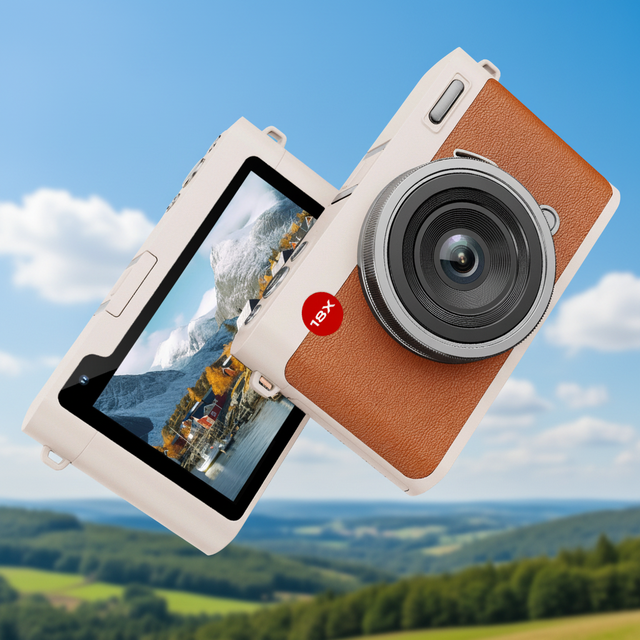Custom 5K HD Retro Vintage Compact Instant Point and Shoot Digital Screen Camera OEM ODM and More Filters for Photography