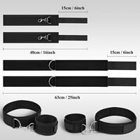 Jeux pour adultes Poignet Jambe Manilles BDSM Fétiche Contraintes Érotique Esclave Menottes Bondage Gear Sex Toys pour Couples