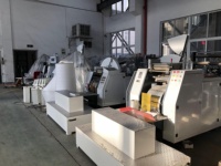 Mini sacs en papier Semi-automatique avec fond en V, Machine de fabrication de pain alimentaire Kraft recyclé, de collation, de cadeau, avec impression