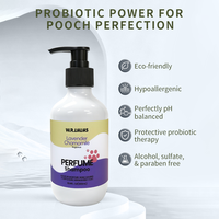 Shampoo pour animaux de compagnie écologique à formule personnalisée, à base de plantes naturelles, nettoyant pour chiens et chats, parfum longue durée