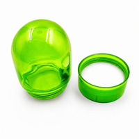 Pot en verre UV personnalisé de 100 ml, de qualité supérieure, avec couvercle de couleur personnalisé, pour l'emballage de bonbons, de sucettes et de gommes.