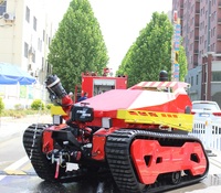 Robot de transport sur chenilles télécommandé à prix d'usine pour la lutte contre les incendies et la récolte agricole