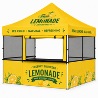 Stand de limonade sportive personnalisé, kiosque alimentaire extérieur, tente pop-up avec impression de logo, imperméable, taille personnalisable pour événements et marchés