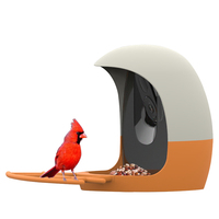 Mangeoire à oiseaux intelligente automatique intelligente AI Mangeoire à oiseaux à énergie solaire avec caméra