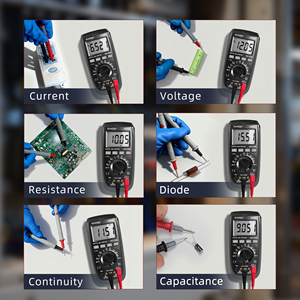 Kuaiqu Km61B Smart Multimeter mit Datenhaltefunktion und Max-Funktion, Cat III 600V 10A, professioneller elektrischer <span class=keywords><strong>Tester</strong></span> zur Fehlerbehebung in Stromkreisen - Product Image 5
