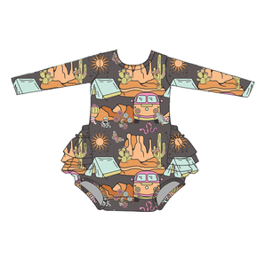 Neuester Baby-Mädchen-Strampler aus Bambus und Milchseide Kinder-Mädchen-Bubble-Strampler - Product Image 2