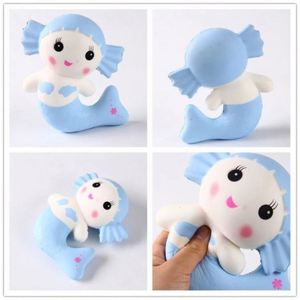 Hot Sell Kawaii Slow Rising <b>Squishy</b> Cute Soft PVC & PU Mermaid Animal Toys for Kids - Product Image 4