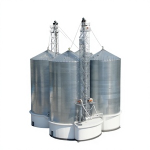 Petit silo à grain en acier galvanisé ondulé, 100 à 1000 tonnes, contrôle numérique, <span class=keywords><strong>bac</strong></span> <span class=keywords><strong>de</strong></span> <span class=keywords><strong>stockage</strong></span> d'aliments à vendre - Product Image 1