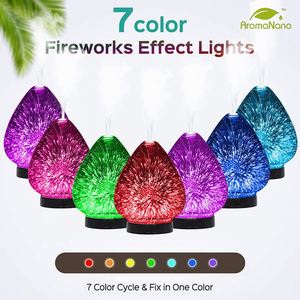 Diffusore di Aromi AromaNano, Deodorante per Ambienti USB, Diffusore di <span class=keywords><strong>Oli</strong></span> <span class=keywords><strong>Essenziali</strong></span> Illuminato 3D in Vetro, Elettrico da Tavolo, Garanzia 1 Anno - Product Image 4