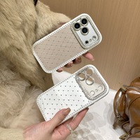 Coque de téléphone de luxe en strass pour iPhone 17 Pro Max 16 15 14 13, étui scintillant en diamant pour femme, vente en gros