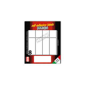 Etiquetas adhesivas permanentes de papel blanco de 152 mm x 125 mm, caja de 150 unidades con 25 unidades por blíster - Product Image 2