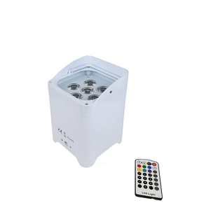 4pcsソフトケースワイヤレスDMXWifiリモートバッテリーLEDアップライト6x 18w RGBWAUV 6in1 LEDDjフリーダムパーステージ結婚式の装飾用 - Product Image 1