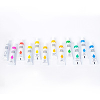Pintura de Acuarela de 6 ml en Caja de Hierro para Publicidad y Creaciones Artísticas Infantiles en Lienzo y Papel, Colores Vivos