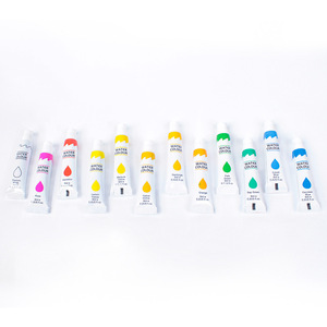 Peinture aquarelle 6 ml en boîte métallique pour la publicité <span class=keywords><strong>et</strong></span> les créations artistiques des enfants sur toile <span class=keywords><strong>et</strong></span> papier – Couleurs vives - Product Image 2