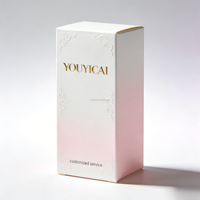 Emballage de produit personnalisé, petite boîte en papier avec gaufrage à chaud doré et impression couleur haute définition, gaufrage UV