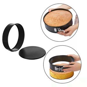4 Piece Non Stick Cake Pan Set 4 7 9 10 Inch Heart Round Lockable Baking Mold For DIY Cake Making - Product Image 3