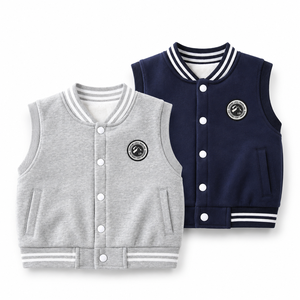 Nouveau Gilet Polaire Garçon 2026 – Veste <span class=keywords><strong>Sans</strong></span> <span class=keywords><strong>Manches</strong></span> Boutonnée Simple pour Enfants – Vêtement d'Extérieur Décontracté et Chaud pour l'Hiver – Couche Douce pour Superposer - Product Image 1