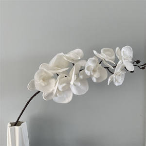 Vente en gros de longues tiges d'orchidées artificielles Phalaenopsis papillon orchidée fleur <span class=keywords><strong>fleurs</strong></span> décoratives pour la maison - Product Image 5