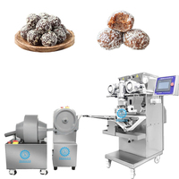 Machine automatique de fabrication de boulettes de fromage, ligne de production de boulettes de fromage à haut rendement, machine d'enrobage industrielle pour boulettes de snacks fourrées