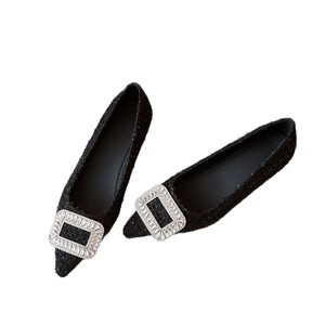 Chaussures habillées <span class=keywords><strong>compensées</strong></span> discrètes en coton pour femmes, rehaussant la taille, idéales pour les fêtes et le bureau - Product Image 5